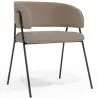 Buy Dining chair - Upholstered in Bouclé Fabric - Manar Taupe 61153 in the United Kingdom