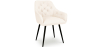 Buy Dining Chair with Armrests - Upholstered in Premium Bouclé - Carrol White 61267 - in the UK
