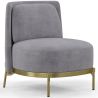 Buy Designer Armchair - Velvet Upholstered - Sabah Dark grey 61001 with a guarantee