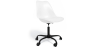 Buy Swivel Office Chair Tulip with Wheels - Black Frame White 61270 - in the UK