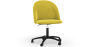 Buy Upholstered Office Chair - Velvet - Bennet Yellow 61272 in the United Kingdom