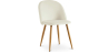 Buy Dining Chair - Velvet Upholstered - Scandinavian Style - Bennett Cream 59990 in the United Kingdom