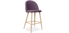 Buy Fabric Upholstered Stool - Scandinavian Design - 63cm  - Bennett Purple 61276 - in the UK