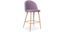 Buy Fabric Upholstered Stool - Scandinavian Design - 63cm  - Bennett Pink 61276 in the United Kingdom