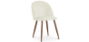 Buy Dining Chair - Upholstered in Velvet - Scandinavian Design - Bennett Cream 59991 in the United Kingdom