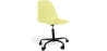 Buy Office Chair with Armrests - Wheeled Desk Chair - Black Brielle Frame Pastel yellow 61268 in the United Kingdom