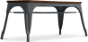 Buy Bistrot Metalix Bench Industrial Style - Dark Wood Dark grey 58436 - prices