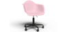Buy Office Chair with Armrests - Desk Chair with Wheels - Emery Black Frame Pastel pink 61269 in the United Kingdom