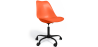 Buy Swivel Office Chair Tulip with Wheels - Black Frame Orange 61270 in the United Kingdom