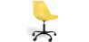 Buy Swivel Office Chair Tulip with Wheels - Black Frame Yellow 61270 home delivery