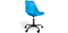Buy Swivel Office Chair Tulip with Wheels - Black Frame Turquoise 61270 - in the UK