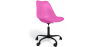 Buy Swivel Office Chair Tulip with Wheels - Black Frame Fuchsia 61270 home delivery