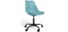 Buy Swivel Office Chair Tulip with Wheels - Black Frame Aquamarine 61270 with a guarantee