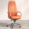 Buy Ergonomic Office Chair with Wheels and Armrests - Studio Brown 61282 - in the UK