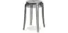 Buy Stool  Victoire - 47cm - Design Transparent Light grey 29572 - in the UK