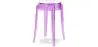 Buy Stool  Victoire - 47cm - Design Transparent Mauve 29572 at MyFaktory