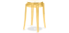 Buy Stool  Victoire - 47cm - Design Transparent Yellow 29572 in the United Kingdom