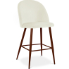 Buy Velvet Upholstered Stool - Scandinavian Design - Bennett Cream 61287 - prices