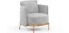Buy Designer Armchair - Upholstered in Velvet - Hynu Light grey 60689 in the United Kingdom