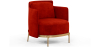 Buy Designer Armchair - Upholstered in Velvet - Hynu Red 60689 - prices