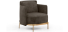 Buy Designer Armchair - Upholstered in Velvet - Hynu Taupe 60689 - in the UK