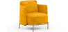 Buy Designer Armchair - Upholstered in Velvet - Hynu Yellow 60689 home delivery