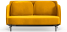 Buy Two-Seater Sofa - Upholstered in Velvet - Hynu Yellow 61002 in the United Kingdom