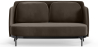 Buy Two-Seater Sofa - Upholstered in Velvet - Hynu Taupe 61002 at MyFaktory