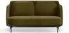 Buy Two-Seater Sofa - Upholstered in Velvet - Hynu Olive 61002 - in the UK