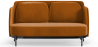 Buy Two-Seater Sofa - Upholstered in Velvet - Hynu Mustard 61002 with a guarantee