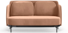 Buy Two-Seater Sofa - Upholstered in Velvet - Hynu Cream 61002 home delivery