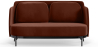 Buy Two-Seater Sofa - Upholstered in Velvet - Hynu Chocolate 61002 in the United Kingdom