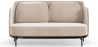Buy Two-Seater Sofa - Upholstered in Velvet - Hynu Beige 61002 at MyFaktory