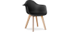 Buy Dining Chair with Armrests - Scandinavian Style - Amir Black 58595 - in the UK