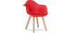 Buy Dining Chair with Armrests - Scandinavian Style - Amir Red 58595 in the United Kingdom