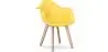 Buy Dining Chair with Armrests - Scandinavian Style - Amir Yellow 58595 - in the UK