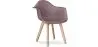 Buy Dining Chair with Armrests - Scandinavian Style - Amir Taupe 58595 in the United Kingdom