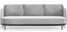 Buy Three-seat Sofa - Velvet Upholstery - Balga Light grey 61026 in the United Kingdom
