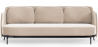 Buy Three-seat Sofa - Velvet Upholstery - Balga Beige 61026 at MyFaktory