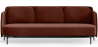 Buy Three-seat Sofa - Velvet Upholstery - Balga Chocolate 61026 - in the UK