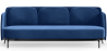 Buy Three-seat Sofa - Velvet Upholstery - Balga Dark blue 61026 home delivery