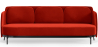 Buy Three-seat Sofa - Velvet Upholstery - Balga Red 61026 - prices
