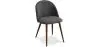 Buy Dining Chair - Upholstered in Fabric - Scandinavian Style - Bennett Dark grey 58982 in the United Kingdom