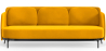 Buy Three-seat Sofa - Velvet Upholstery - Balga Yellow 61026 home delivery