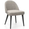 Buy Dining Chair - Upholstered in Velvet - Percin Light grey 61050 in the United Kingdom