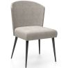 Buy Dining Chair - Upholstered in Velvet - Yerne Light grey 61052 in the United Kingdom