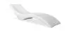 Buy Designer Garden Sun Lounger - Loren White 59003 - in the UK