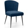 Buy Dining Chair - Upholstered in Velvet - Yerne Dark blue 61052 - in the UK