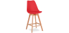 Buy Premium Brielle Scandinavian design bar stool with cushion - Wood Red 59278 at MyFaktory