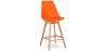 Buy Premium Brielle Scandinavian design bar stool with cushion - Wood Orange 59278 - prices